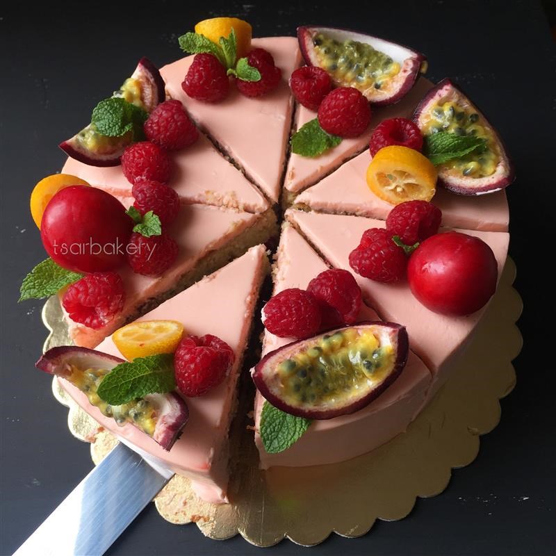 Tropic-Raspberry Cake / Торт тропик-малина