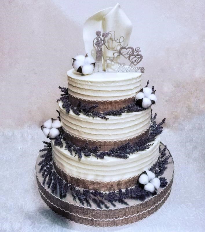 Свадебный торт «Прованс»