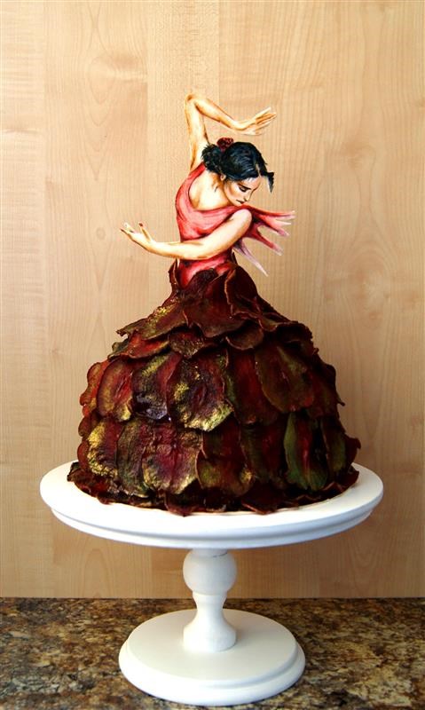 Расписной торт "Фламенко"