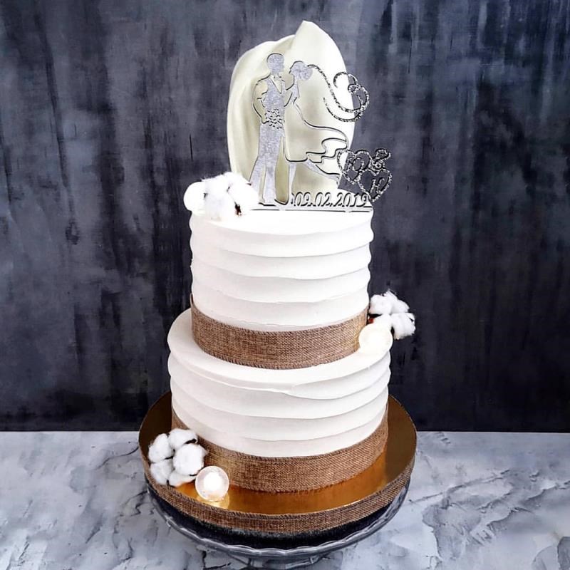 Свадебный торт «Хлопковый»